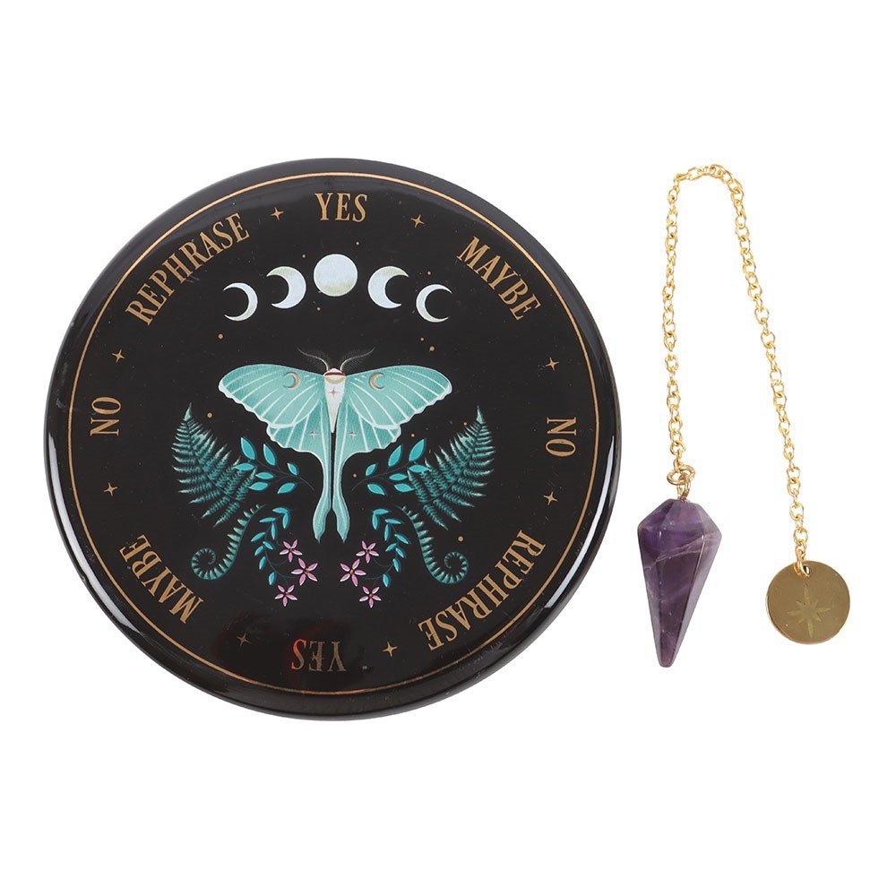 Something Different - Luna Moth Pedulum Divination Kit Pendulum/Slinger - Multicolours